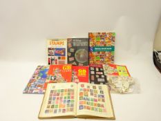 Collection of British and World stamps, in albums and loose including; Japan, Canada,