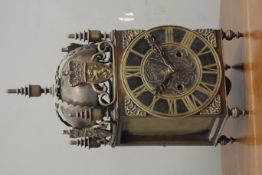 Early 20th century lantern style mantel clock,