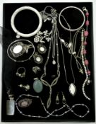 Silver stone set jewellery stamped 925 Condition Report <a href='//www.