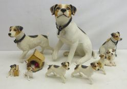 Five Leonardo Collection Jack Russell models and four others etc Condition Report