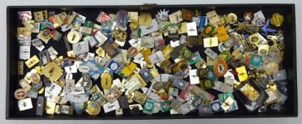 Large collection of pin badges,