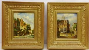 'Mechelen St Rumbold's Cathedral' and 'Oudewater Market',