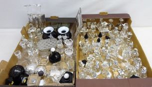 Shop stock - quantity of glass scent bottles, candle holders, mini vases and trinket boxes etc,