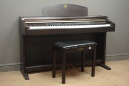 Yamaha Clainova CLP-930 piano and stool, W136cm, H84cm,