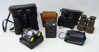 Pair of Prinz 10X50 binoculars, 'Sewill Liverpool' binoculars,