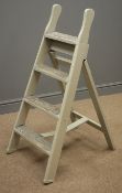 Vintage wooden step ladders, H98cm Condition Report <a href='//www.