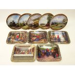 Set of five Bradford exchange Davenport 'When the Trains Went By' series ltd.ed.