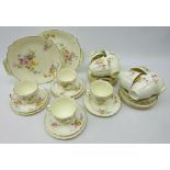 Royal Doulton 'Maytime' part teaware comprising, twelve teacups, eleven saucers,