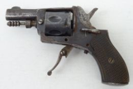 Belgian seven shot Starting pistol, top stamped Fritum, with safety lever,