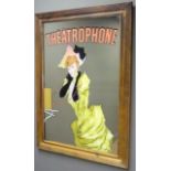 French Théâtrophone advertising mirror,