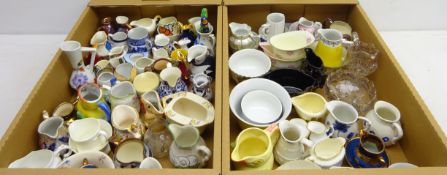 Collection of cream jugs & sugar bowls including some 19th century & later, Radford, Royal Albert,