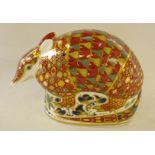 Royal Crown Derby paperweight, 'armadillo', boxed,