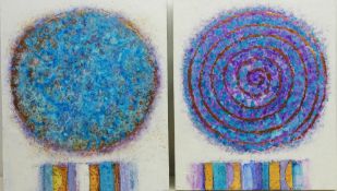 'Blue Lagoon' and 'Blue Spiral',