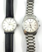 Tissot Seastar automatic stainless steel wristwatch and a Seiko Kinetic wristwatch (2)