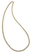 9ct gold rope twist necklace hallmarked approx 9.