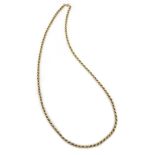 9ct gold rope twist necklace hallmarked approx 9.