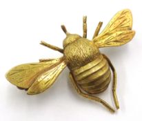 Gold bee brooch tested 14ct Condition Report Approx 4.9gm, bee length = 3.