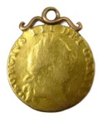 George III gold full 'spade' Guinea on pendant mount Condition Report <a