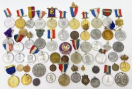 Collection of fifty-three commemorative medals,