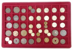 Collection Great British and World coins including; nine British pre 1947 silver one shilling coins,