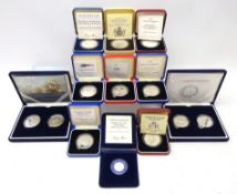 Collection of silver proof coins and coin sets;