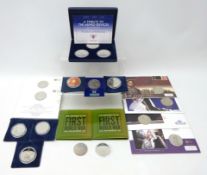 Collection of twenty Great British five pound coins including;