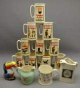 Collection of Guinness Merchandise advertising water jugs a Vaux A-Z Good Pub Guide mug 1992,