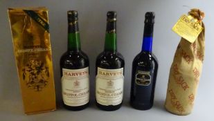 Harveys Bristol Cream Choicest Old Full Pale Sherry, 1ltre no proof given, one in carton,