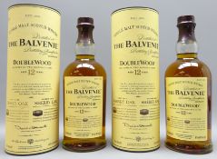 Balvenie 'DoubleWood' Single Malt Scotch Whisky, Aged 12 Years, 70cl, 40%vol, in tubes,