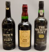 Dow's 1975 Vintage Port, no proof or contents given, Wine Society Port, 75cl 20%vol,