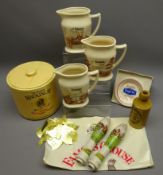 Whisky Water Jugs: Teachers Highland Cream, Special Edition of three jugs by Sefton Pottery, c1990,