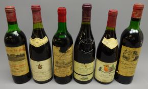 Mixed Red Wines - Chateau Beauregard, Pomerol 1971, Chateauneuf du Pape, Bernard Pical 1981,