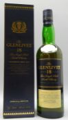 Glenlivet Pure Single Malt Scotch Whisky, Aged 18 Years, in plain carton, 70cl, 43%vol. 1 bottle.