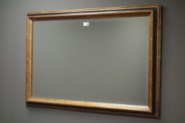 Rectangular bevel edges mirror in painted frame, W71cm,