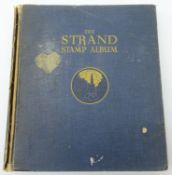 Collection of British and World stamps in 'The Strand Stamp Album' including; China, Queen Victoria,