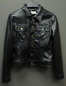 Versace Jeans Couture leather jacket, size XS Condition Report <a href='//www.