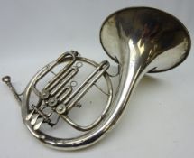'August Knopf' plated French horn, uncased Condition Report <a href='//www.