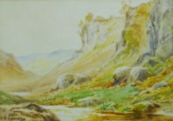 Valley Landscape, watercolour signed by Sidney Valentine Gardner (Staithes Group 1869-1957) 23.