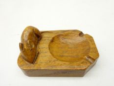 'Mouseman' oak ashtray, by Robert Thompson of Kilburn, L10.