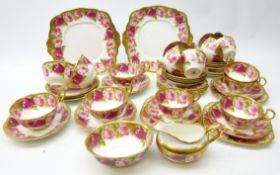 1920's/ 30's Royal Albert 'English Rose' part tea set (49) Condition Report <a