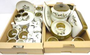 1960's Denby 'Shamrock' dinner and tea service for eight Condition Report <a