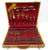 Siam 71-piece canteen of bronze and hardwood cutlery Condition Report <a