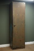 Vintage free standing metal locker, W61cm, H207cm,