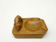 'Mouseman' oak ashtray, by Robert Thompson of Kilburn, L10.