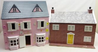 Two modern dolls houses,