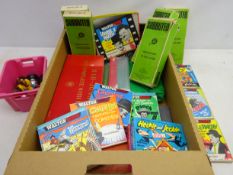 Boxed Mah Jongg set with plastic tiles, five boxed Subbuteo teams and accessories,