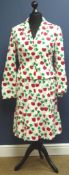 Women's Moschino Jeans 'Donna' flower print blazer and skirt, blazer UK size 16 & skirt 10,