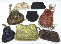 Collection of eight vintage beadwork handbags Condition Report <a href='//www.