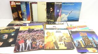 1960s, 70s and later classic rock pop vinyl LP's, mainly albums including Status Quo, Queen,