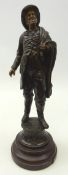 Spelter figure of a fisherman 'Pecheur', H33cm Condition Report <a href='//www.